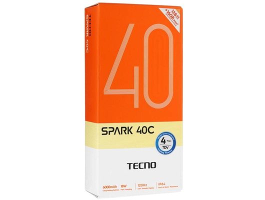 Смартфон Tecno Spark 40C 4/128Gb Grey